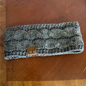 C.C Speckled Gray Knit Headband